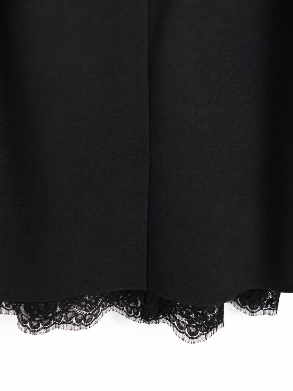 Dolce & Gabbana Black Lace Hem Pencil Skirt IT 52 (US 16) Made in Italy - Picture 7 of 13